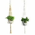 thumbnail image 7 of SPRING PARK Vintage Outdoor Flower Pot Hanging Net Handmade Woven Plant Lanyard Net Holder, 7 of 7