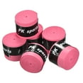 thumbnail image 1 of Unique Bargains 43.3' Round Groove Non-Slip PU Tennis Racket Overgrip Tape Wraps Red 6 Pack, 1 of 6