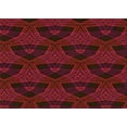 thumbnail image 1 of Ahgly Company Indoor Rectangle Patterned Blood Night Red Area Rugs, 7' x 10', 1 of 6