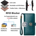 thumbnail image 3 of Ladies Leather Large Wallet, Women Leather Wallet, Long Wallet, Wallet With 24 Card Slots And Rfid Protection, 3 of 5