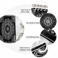 thumbnail image 6 of Black Boho Waterproof Fabric Shower Curtain,Retro Farmhouse Neutral Abstract Geometric Waterproof Fabric Shower Curtain for Bathroom Curtains Bathtubs Shower Curtains with 12 Hooks Extra Long 72x84, 6 of 8
