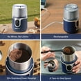 thumbnail image 5 of Atilioo Coffee Grinder, Cordless Electric Spice Herb Grinder with Stainless Steel Blades, Low Noise, Ideal for Home/Travel/Camping, Blue, 5 of 10