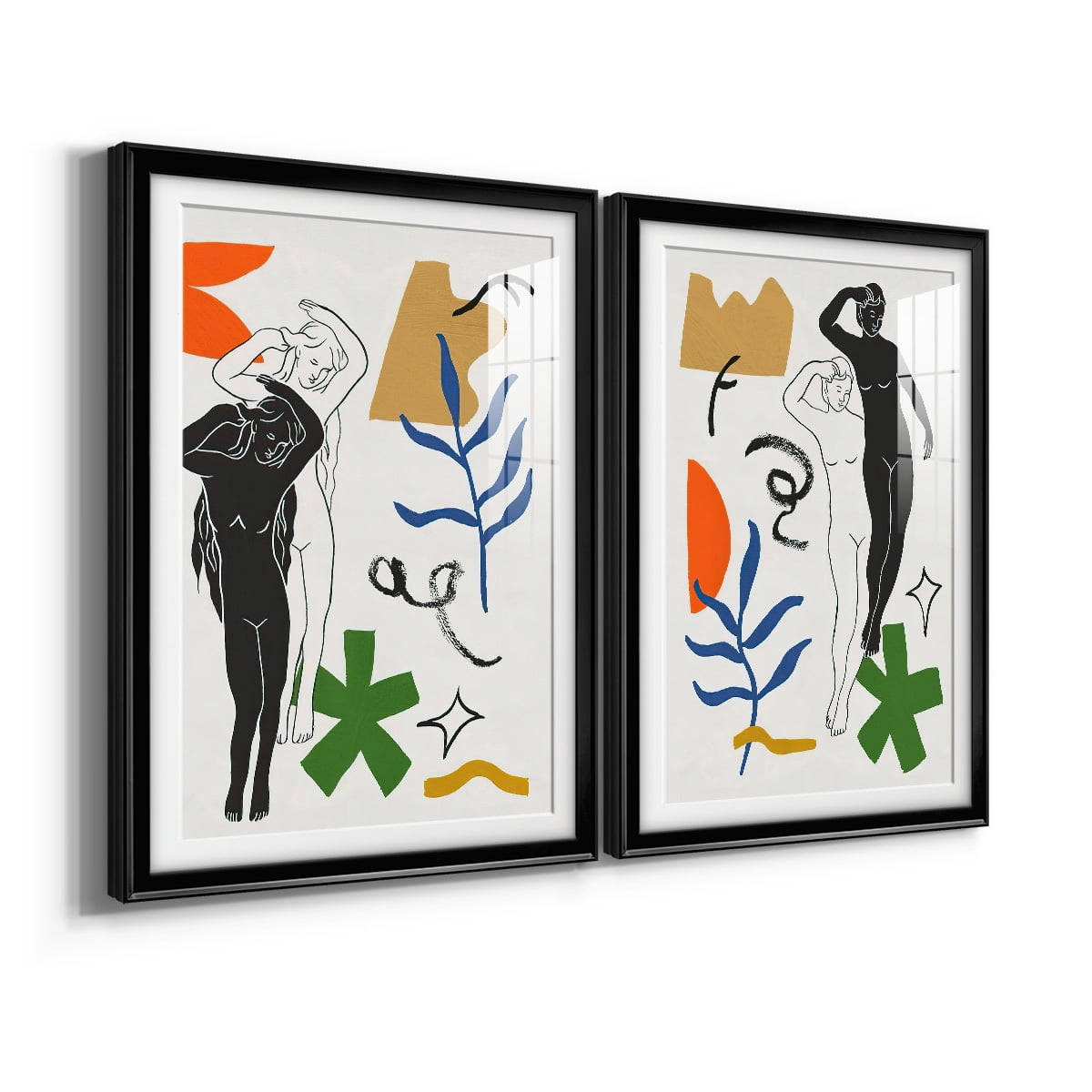 Wexford Home Starry Venus I Premium Framed Print, 30.5" x 42.5" - Ready to Hang, Black (Set of 2)