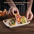 thumbnail image 3 of 24PCS Disposable Taco Holders for Party, Premium Paper Taco Plates with 3 Dividers, Fiesta Tacos Holder Tray for Taco Tuesday Bar Serving Set, Decorations Supplies, 3 of 6