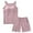#274-Pink, variant on Censtreet Womens Pajamas Set Soft Comfy Sleeveless Sleepwear Tank and Shorts Pj Set Summer 2 Piece Loungewear