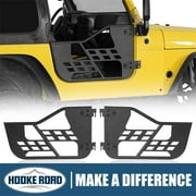 Hooke Road Fits 1997-2006 Jeep Wrangler TJ Offroad Tubular Door Guards Left and Right Side