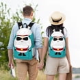 thumbnail image 4 of Easygdp Cute Santa Claus Mochila de Lona Resistente para Laptop, Compatible con Laptops de 15 a 17 pulgadas, Ideal para Escuela, Trabajo y Viajes-Small, 4 of 5