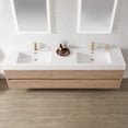thumbnail image 5 of Palencia 84" Wall-Mount Vanity in North American Oak with White Top, 5 of 14