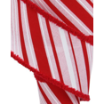thumbnail image 4 of Red Pink White Christmas Stripe Ribbon - 2 1/2" x 10 Yards, Fuzzy Edge, 4 of 4