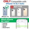 thumbnail image 2 of REJODA-for iPhone 15 Waterproof Case - Compatible with iPhone 15(6.1", 2023), 360 Full Body Protection with Lens & Screen Protector [IP68 Waterproof][Military-Grade Shockproof/Dustproof], Black, 2 of 4
