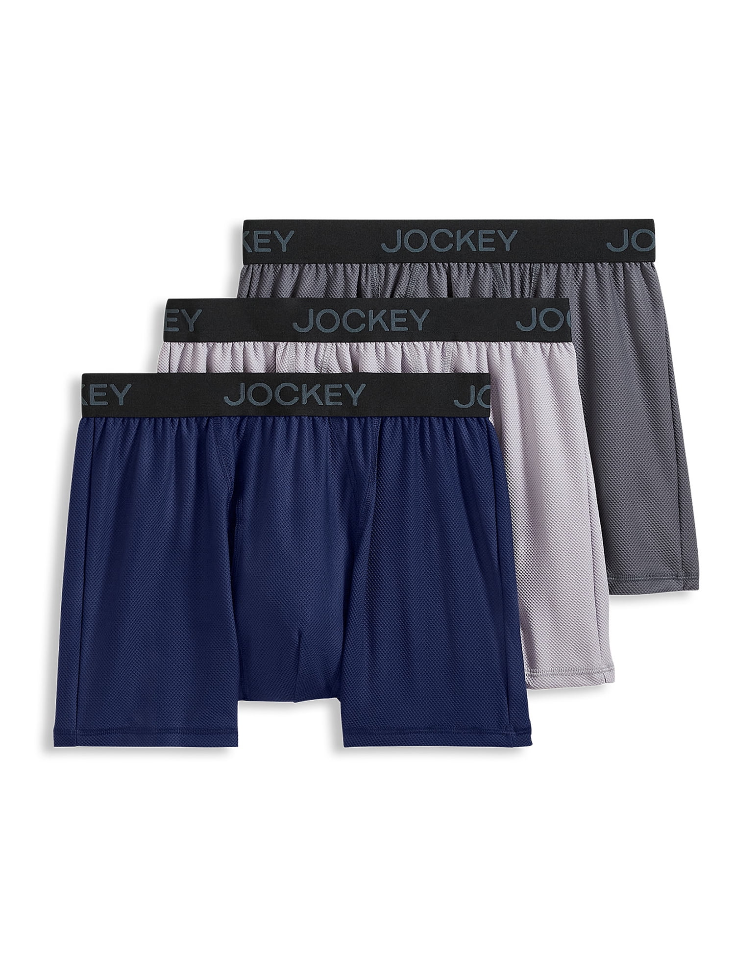 Jockey® Essentials Men's Complete Freedom Boxer Brief Underwear, Pack ...