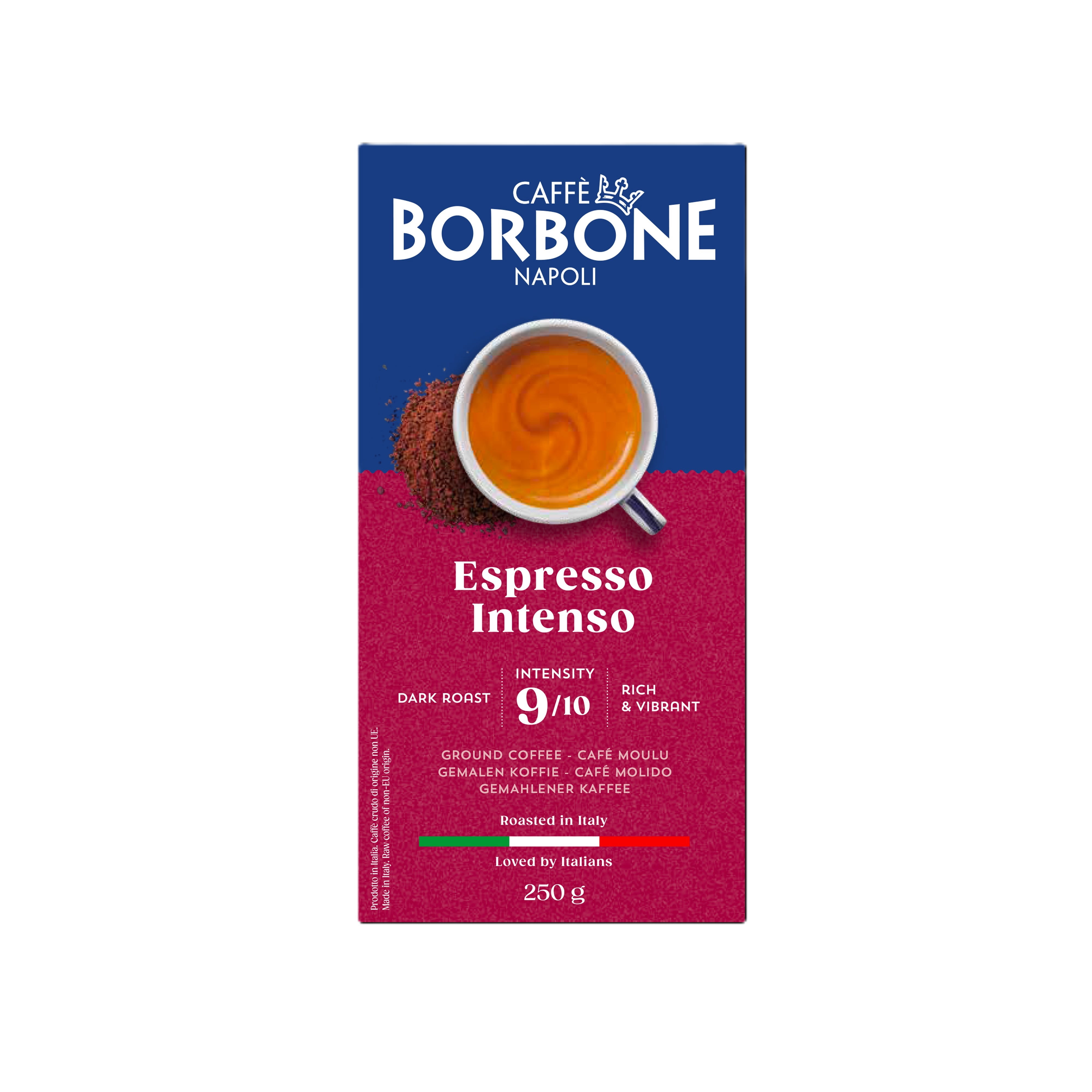 Caffè Borbone Espresso Intenso, Medium Roast, Ground Coffee, 8.8 Ounce (pack of 4)