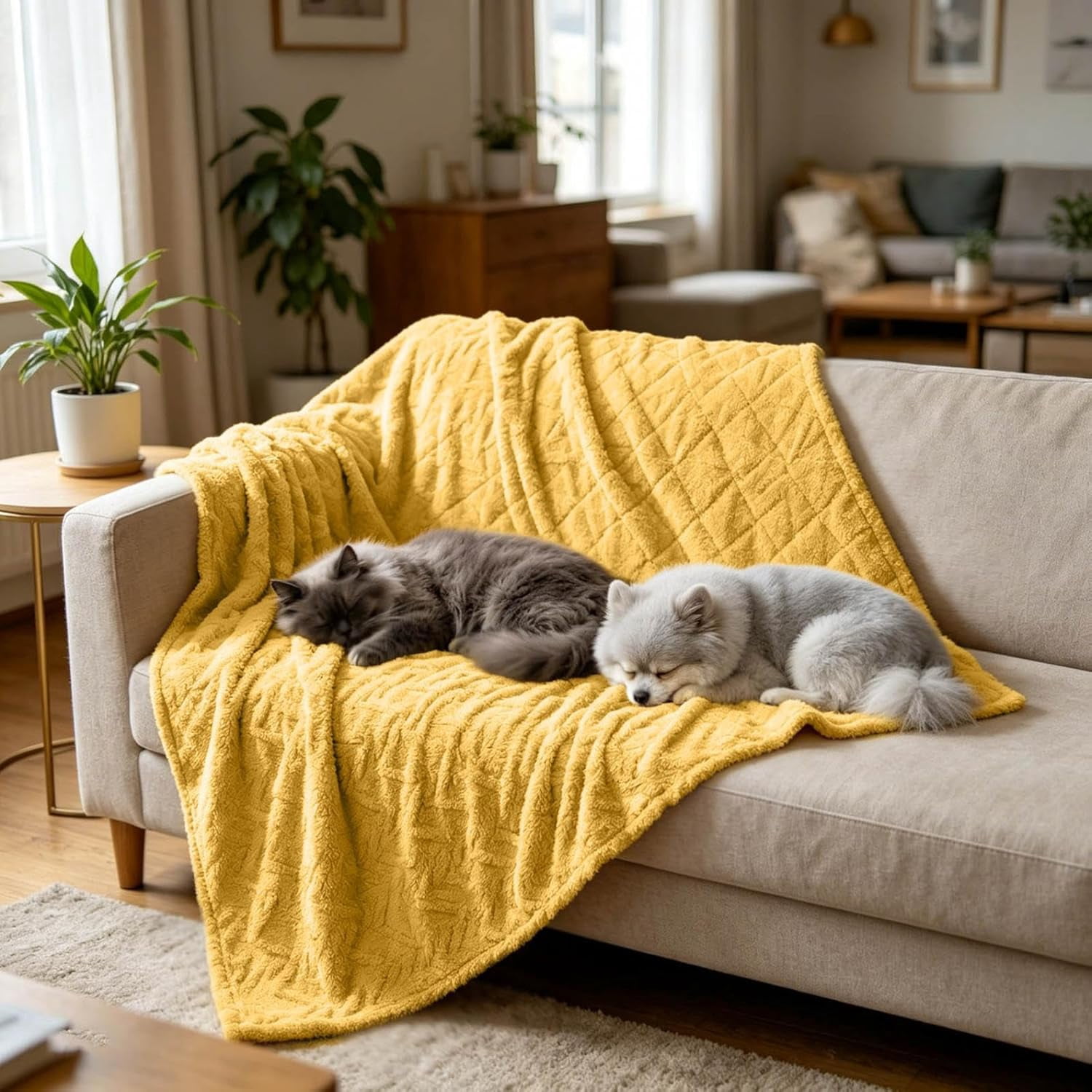 Dog Blanket, Polyester with Cable Knit, Machine Washable