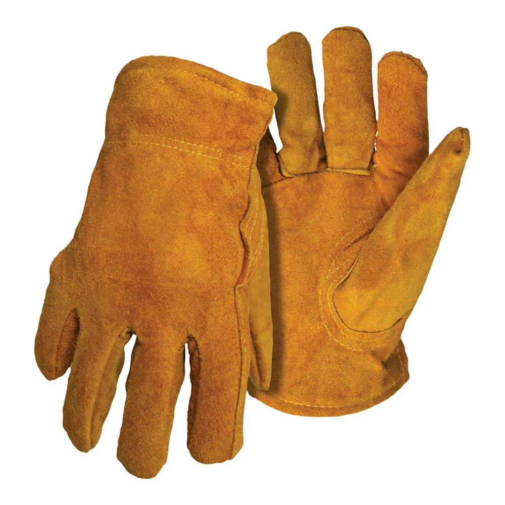 Boss Men's Indoor/Outdoor Driver Work Gloves Tan L 1 pair
