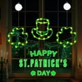 thumbnail image 3 of Hometravel LED Shamrock Pendant, Luminous St. Patrick's Day Light, Green Clover Window Decoration for Holiday, 3 of 8