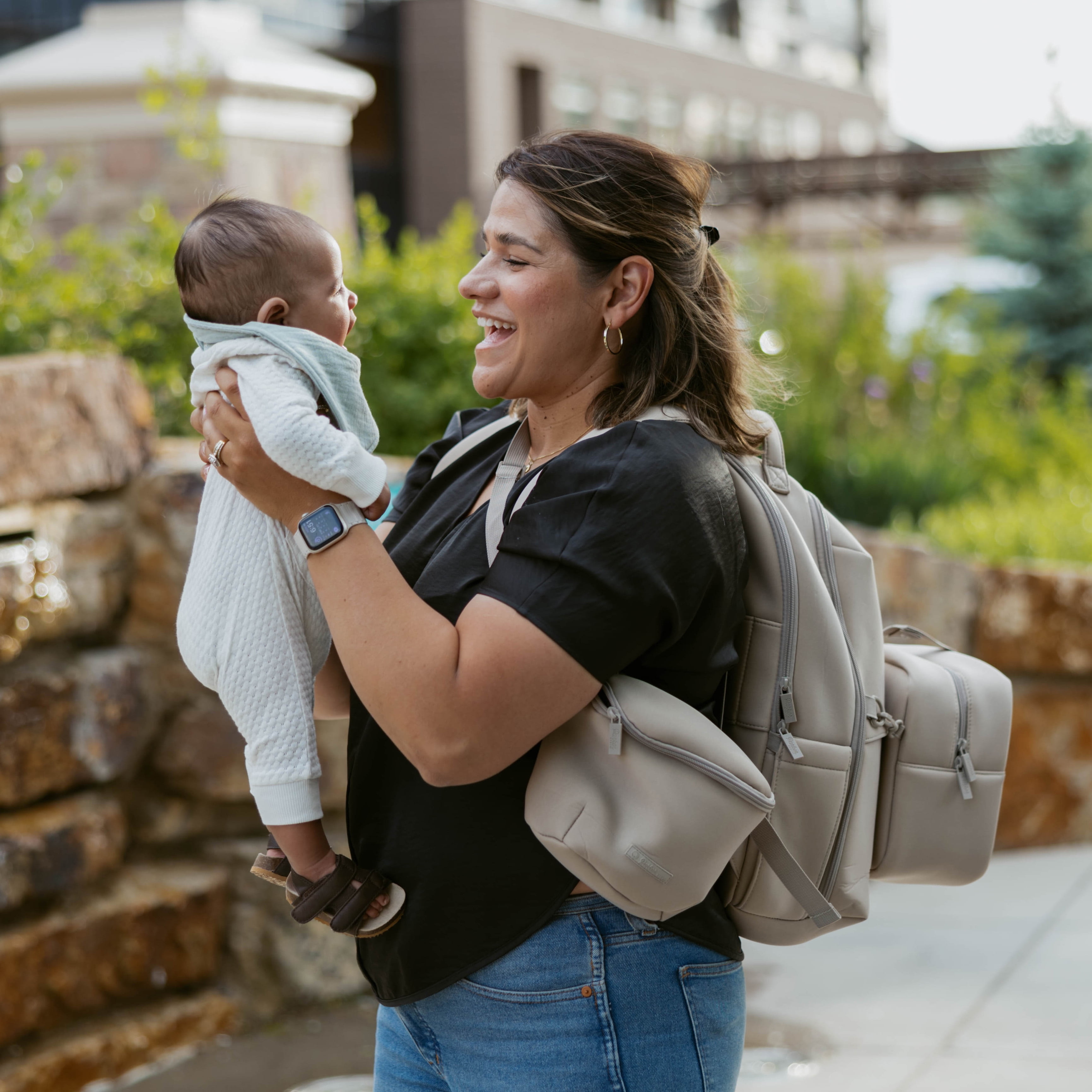 Parker Baby Co. Drift Neoprene Diaper Backpack - Llama