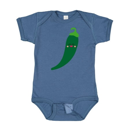 

Inktastic Green Chili Pepper Kawaii Gift Baby Boy or Baby Girl Bodysuit