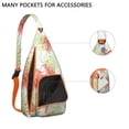 thumbnail image 4 of Hawaiian Print Sling Backpack - Colorful Monstera & Palm Leaf Design Crossbody Bag, Fashionable Multi-Functional Pack, 4 of 4
