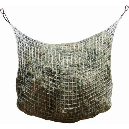 Freedom Feeder Mesh Net Two Day Slow Horse Feeder — Designed to Hold 50 lbs/6 Flakes/2 String Bale of Hay and Feed Horse for Two Days — Reduces Horse Feeding Anxiety and Behavioral Issues