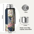 thumbnail image 7 of 20 Oz Pioneer Flower Coffee Tumbler Double Wall Insulated Stainless Steel Water Bottle | Metal Reusable Thermoses Flask with Cup Cap | Leak & Sweat Proof with Anti-Dust Lid, 7 of 7