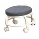 thumbnail image 3 of Taburete de pedicura con asiento redondo y ruedas bajas, ruedas giratorias universales resistentes, de alta resistencia negro, 3 of 9