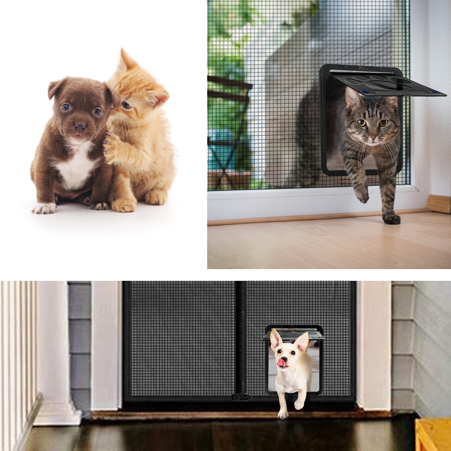 Temporary top cat door