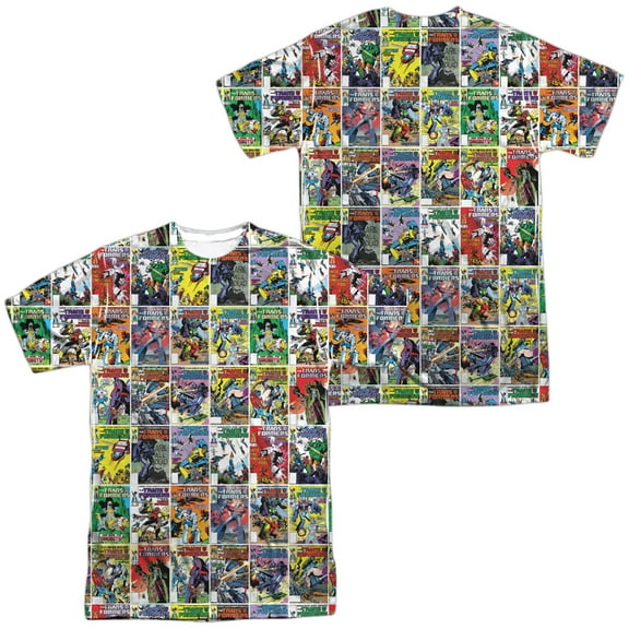 Transformers - Cover Collage (Front/Back Print) - Short Sleeve Shirt - X-Large