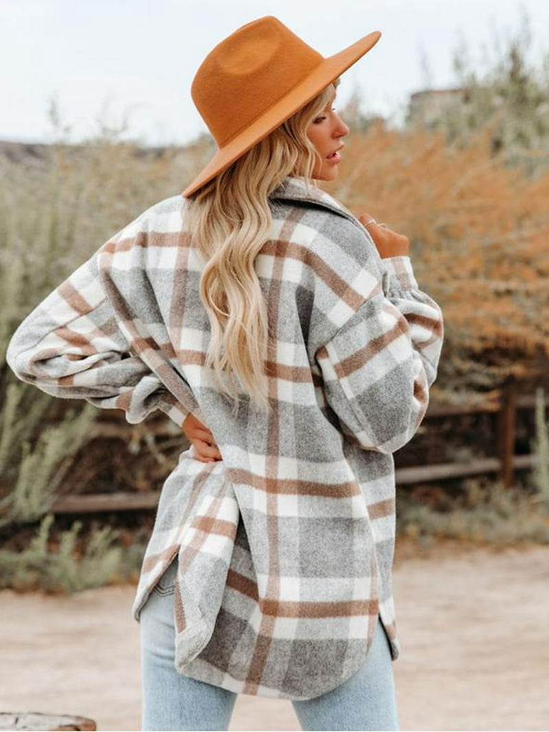 ジャケット・アウター shareef WOOL CHECK LONG SHIRTS 8seconds