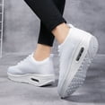 thumbnail image 5 of Women's Sneakers Walking Sports Shoes Air Cushion Slip On Fitness Shoes Lightweight, 5 of 7
