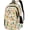 Cream Zoo Animals, variant on Kids School Backpack Lightweight Floral & Animal Bookbag