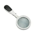 EseeAier Magnifier Handle Round Head Amplification Effect Reading Magnifier with LED Lamp for
