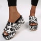 thumbnail image 2 of Amzcrzy Zapatos de mujer,Zapatos de mujer,Zapatillas de mujer, Sandalias planas de mujer, sandalias de playa para mujer, zapatillas casuales antideslizantes de verano Sandalias Mujer Zapatillas De Ca, 2 of 4