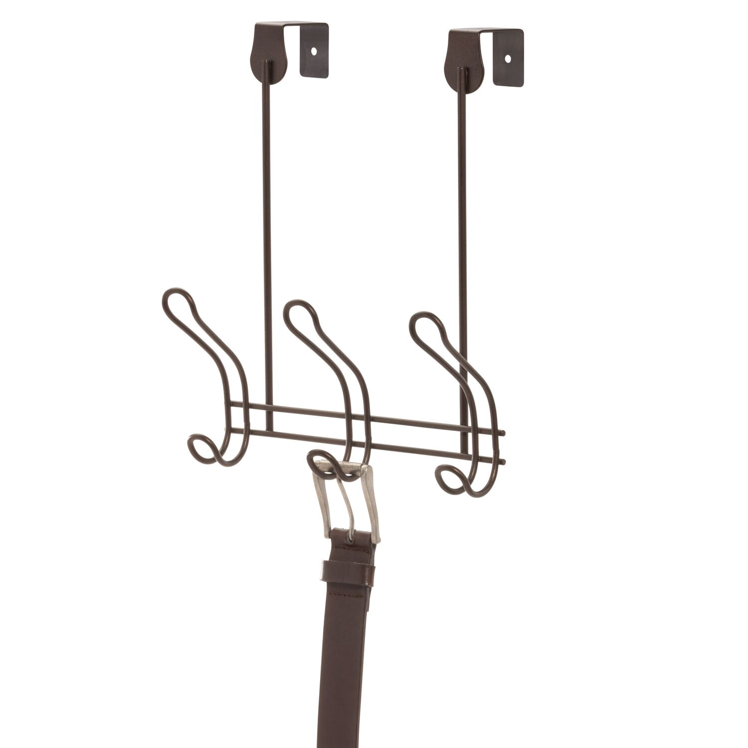 Mainstays Bronze Finish Over-the-Door 3 Hook Rack