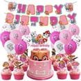 thumbnail image 5 of PAW Patrol Skye-Decoración de fiesta de cumpleaños para niños y niñas, suministros de eventos, máscara de globo de papel de aluminio de látex, reloj de proyección de regalo, 5 of 5