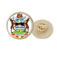 thumbnail image 1 of Broche de oro metálico circular Unbranded emblema de Saint John Antigua & Barbuda, 1 of 3
