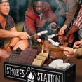 thumbnail image 2 of MINCORD S'mores Station Black Wood Snack Food Storage Container, 2 of 7