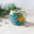thumbnail image 2 of Mosaic Glass Candle Holder Handmade Vintage Tea Light Holders Romantic Candlestick Holder for Home Decoration Wedding Party Gift - #7 7, 2 of 7