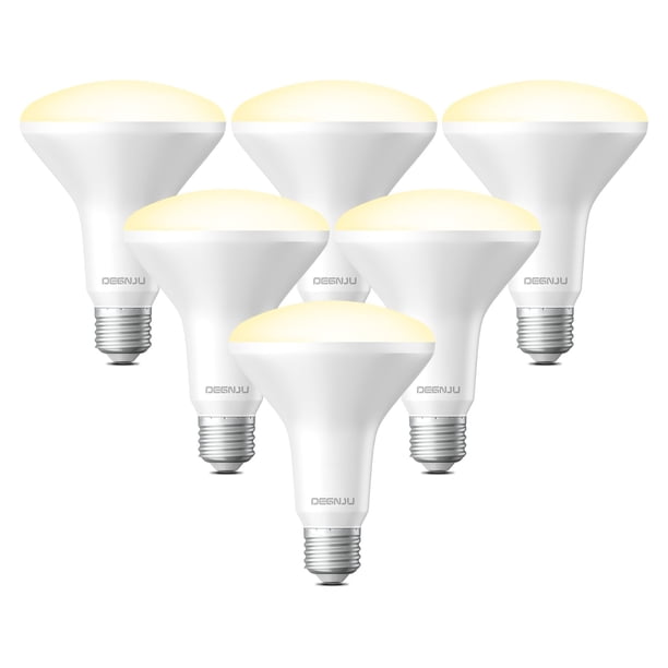 Degnju Br30 Bombilla Led Luces De Inundación Regulables Interior Cri80 Equivalente A 7 W 65 W 2700 K Blanco Suave 650 Lúmenes 15000 Horas De Vida Útil Bombillas Empotrables Base E26 Interior Bombillas