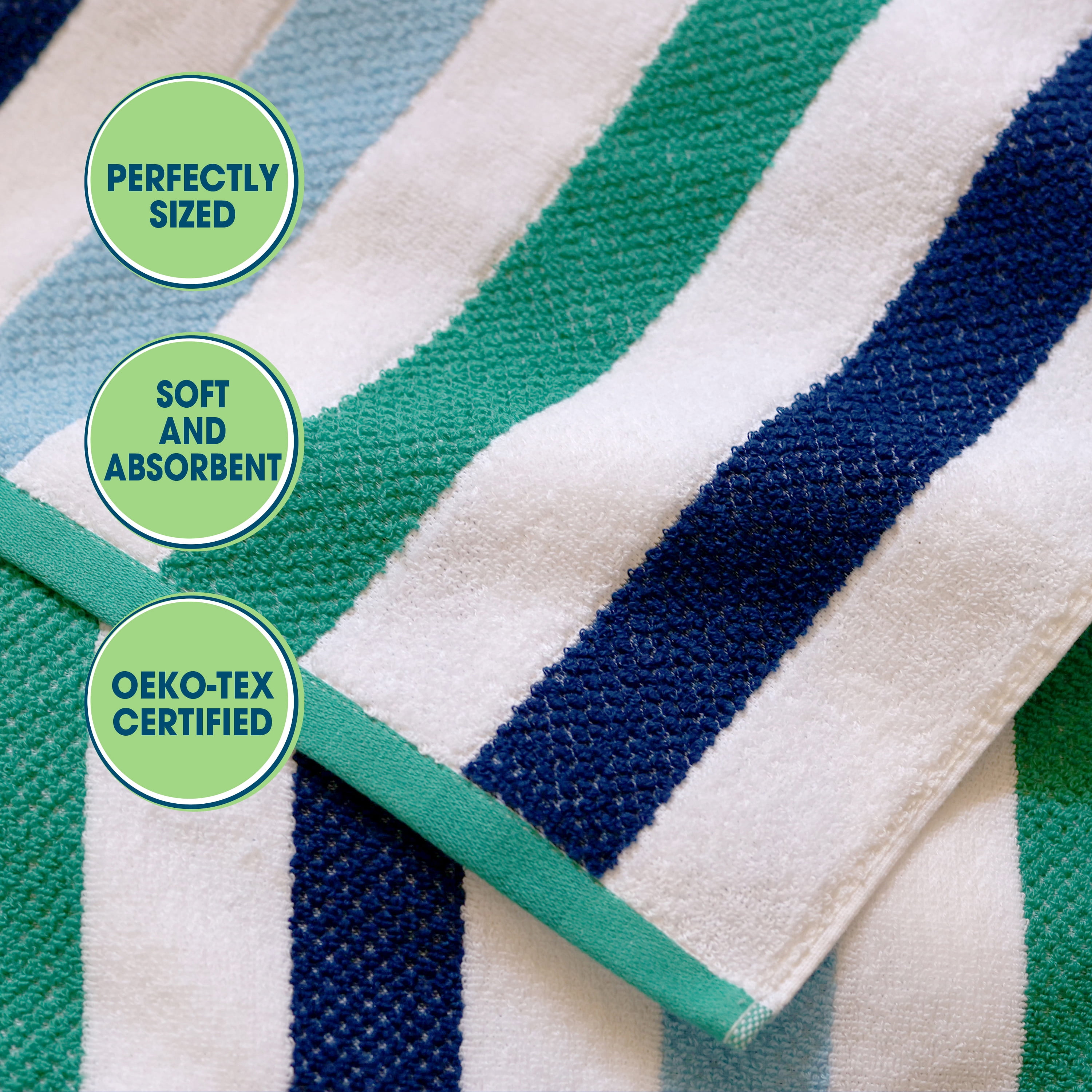 Your Zone Kids Bath Towel Cotton Blended Fabric, Blue
