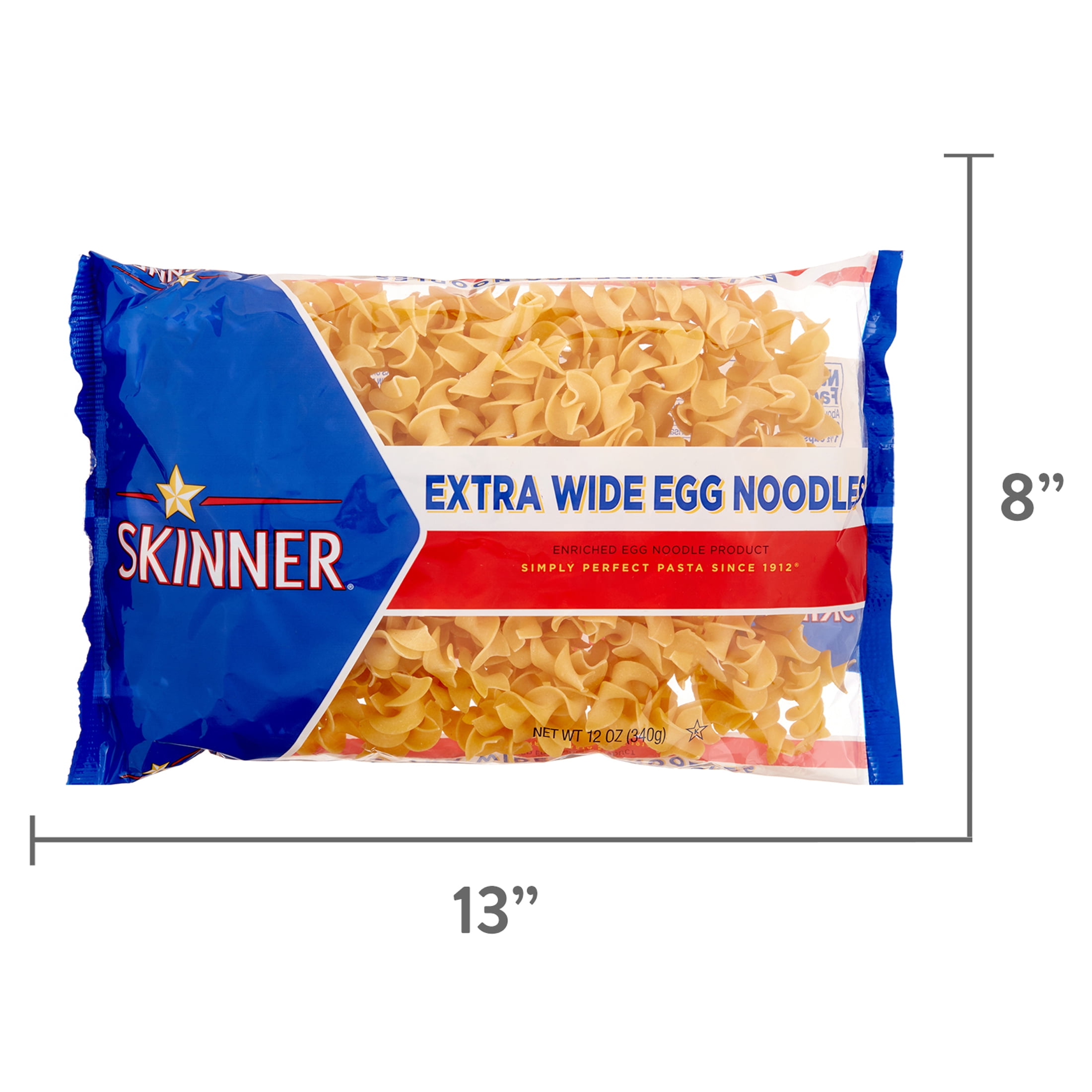 (3 pack) Skinner Extra Wide Egg Noodles Pasta, 12 ounce bag
