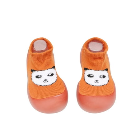 

Kids Non-Slip Walkers Shoes Elastic Socks First Pandas Cartoon Shoes
