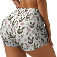 thumbnail image 2 of Naloa Flowe Rooster Biker Shorts for Women Seamless Scrunch Short Women’s Yoga Shorts for Gym Running Sport Shorts - X-Large, 2 of 9