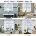 thumbnail image 6 of Purple Blue Bow Ribbon Kitchen Window Curtains, Swag Curtains Valance for Bedroom Living Room Bathroom, Vintage Modern Art Bowknot Rod Pocket Window Treatment Curtain Block Drapes 2 Panels 36"x63", 6 of 6
