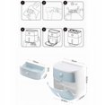 thumbnail image 5 of Soporte de pared para baño 4 en 1, estante de pañuelos negro doble, 5 of 5