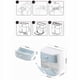 thumbnail image 5 of Soporte de pared para baño 4 en 1, soporte para caja de pañuelos de doble capa azul, 5 of 5