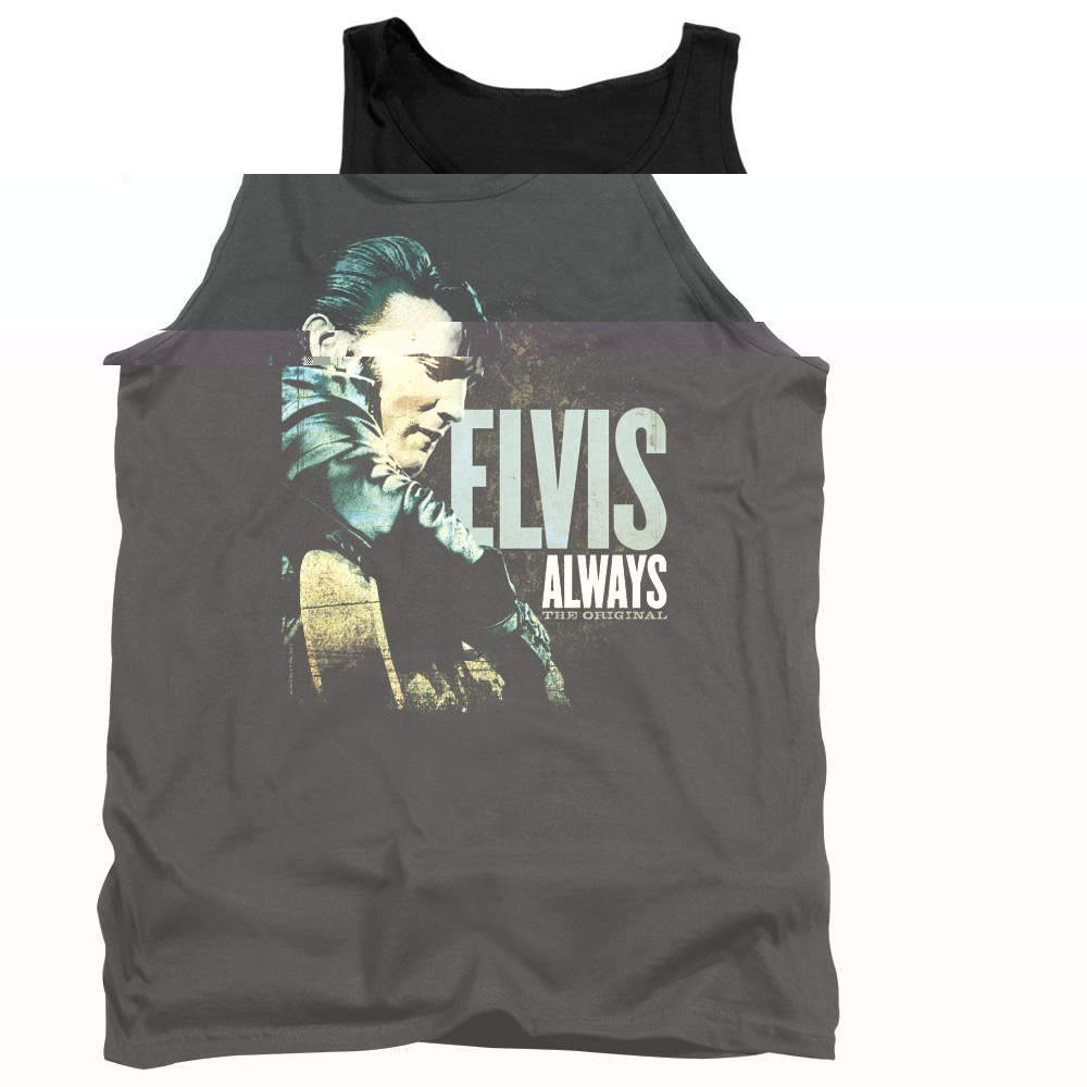 Elvis Presley Face Adult Tank Top T-shirt