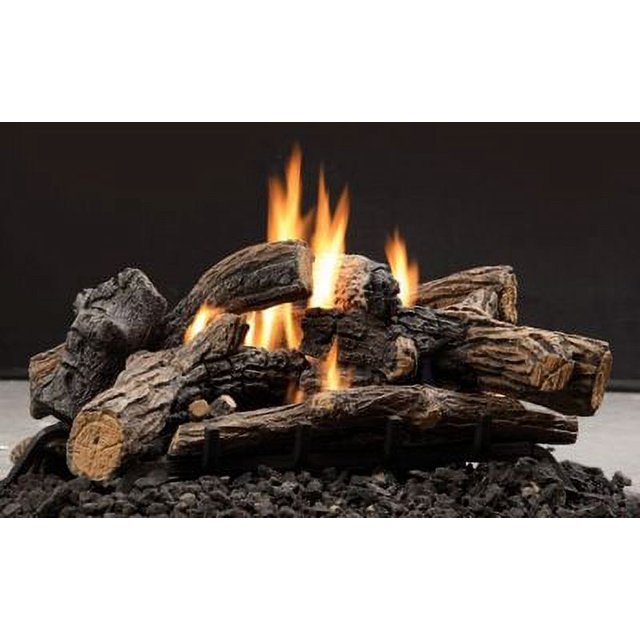 Kingsman LOCC50 Ensemble de Sept Pièces en Chêne Fendu pour Cheminées ZDV3318 - Design Réaliste