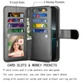 thumbnail image 2 of For iphone 17 Pro Case Wallet with Card Holder, Lanyard and Kickstand for Women Men, Ebizware Magnetic Flip Detachable PU Leather Wallet Phone Case Cover for iphone 17 Pro 6.3" - Black, 2 of 7