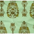 thumbnail image 4 of oneOone Coton Bio Popeline Sergé Feuilles & Imprimé Ethnique Floral par la Cour 42 Pouces de Large, 4 of 4