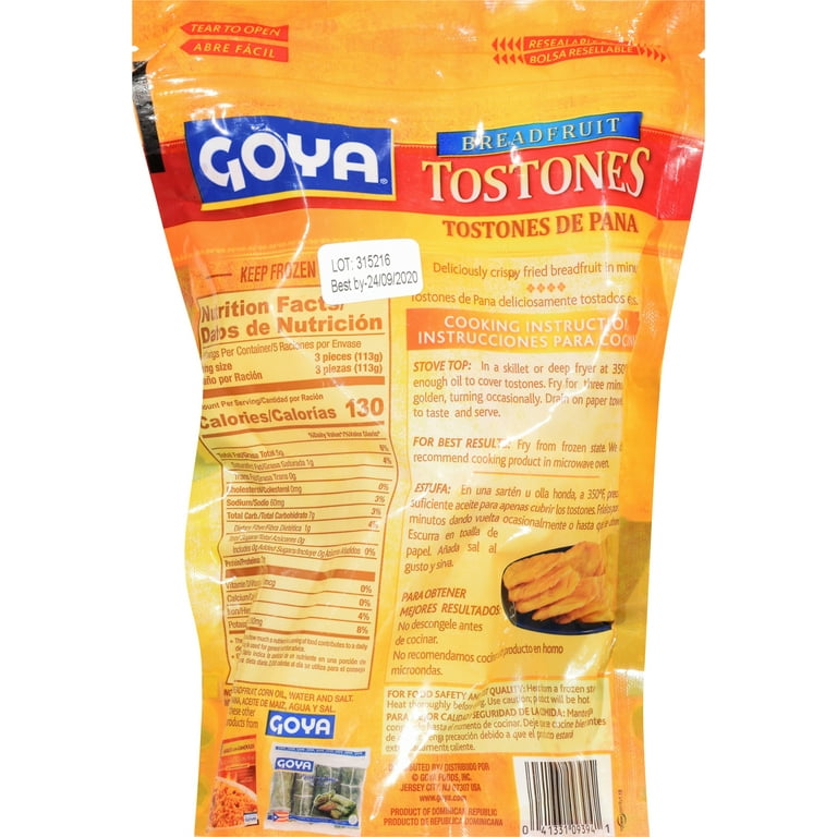 Goya Fried Breadfruit Tostones De Pana 20 oz